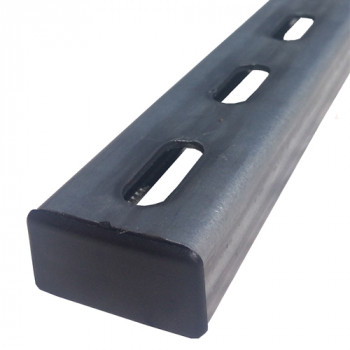 21mm Black Plastic End Caps - (Pack of 100)