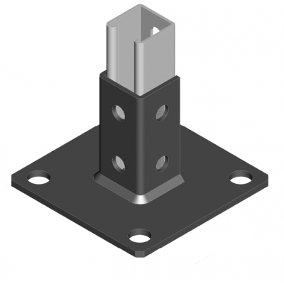Double Gusset For Unistrut Base Plate Unistrut Fixing Bracket Floor P2348-S2 