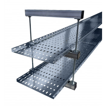 300mm Cable Tray / Ladder Double Tier Trapeze Bracket