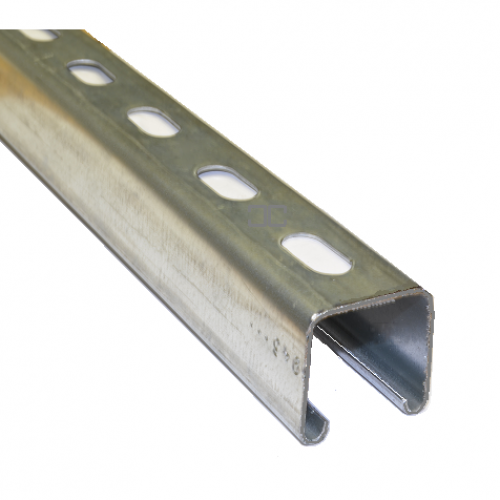 A4 Stainless Steel 41mm x 41mm Plain/Slotted Channel