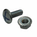 M6x25mm Cable Tray Bolt & Flange Nut x 100 (HDG)