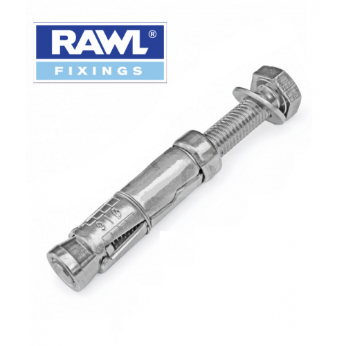 Shield anchor projecting bolt rawl style M12x 120mm pack of 2,20mm hole to drill