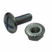 M6x12mm Roofing Bolt & Nut x 100 (HDG)