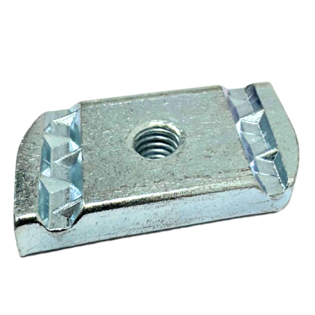 M6 plain channel nut BZP finish for Unistrut systems