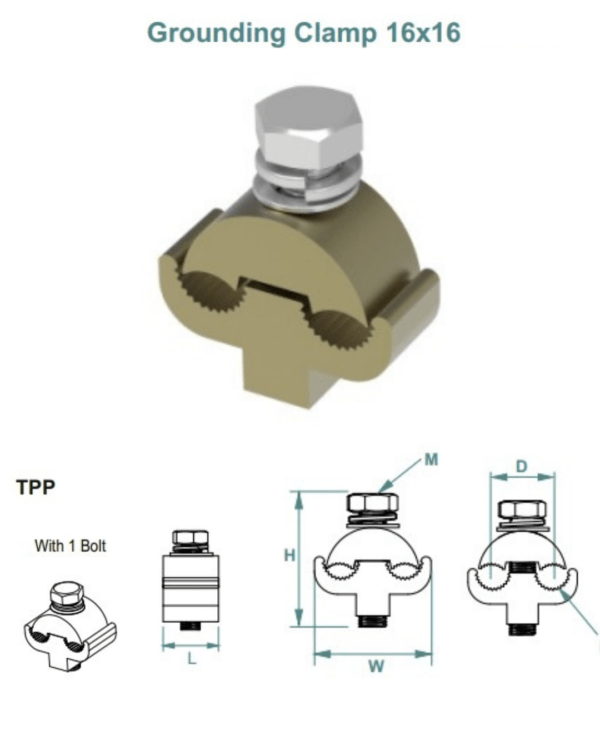 Cable Basket Earthing Clamp - Image 2