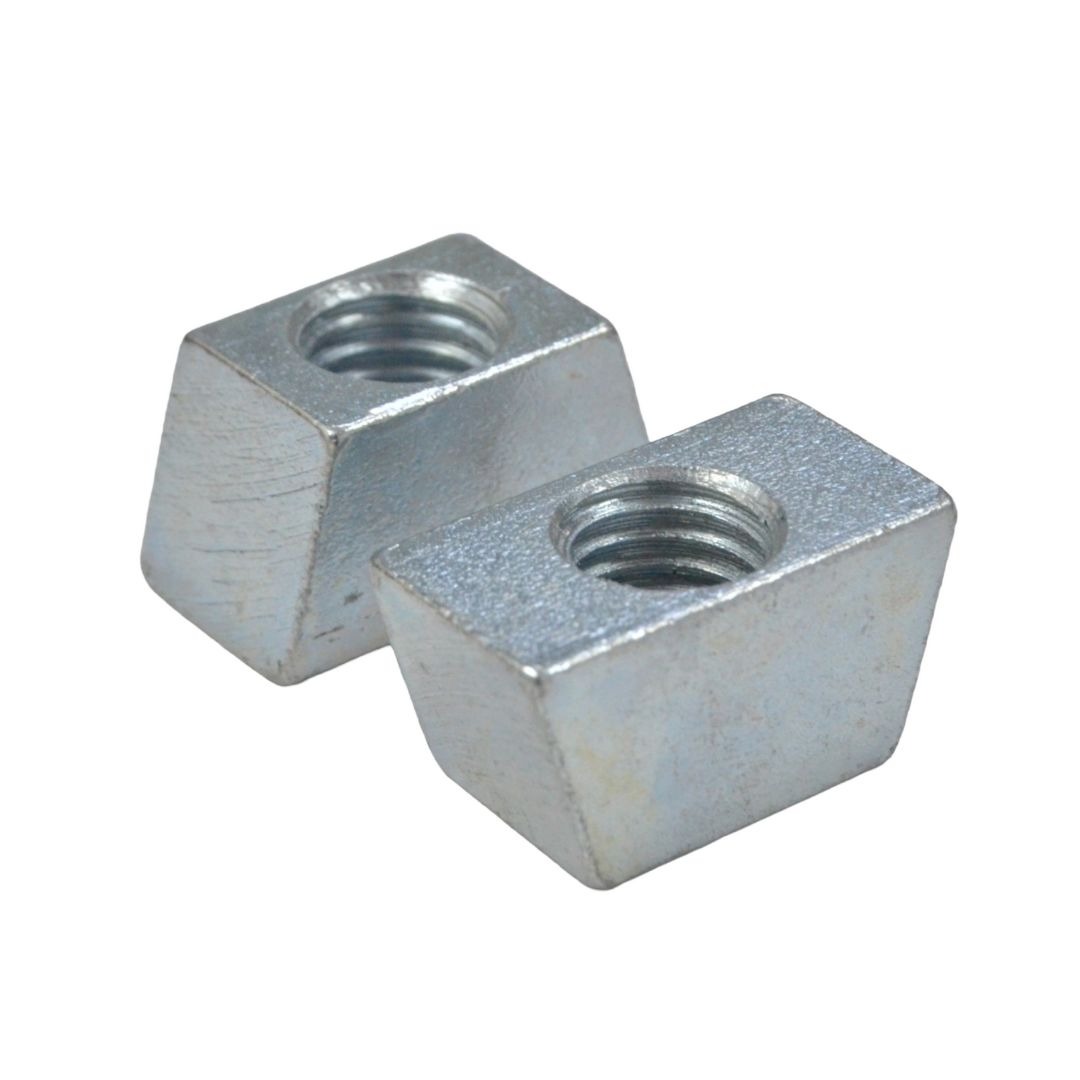 M12 wedge nut – bright zinc plated steel, serrated channel fixing nut for strut systems