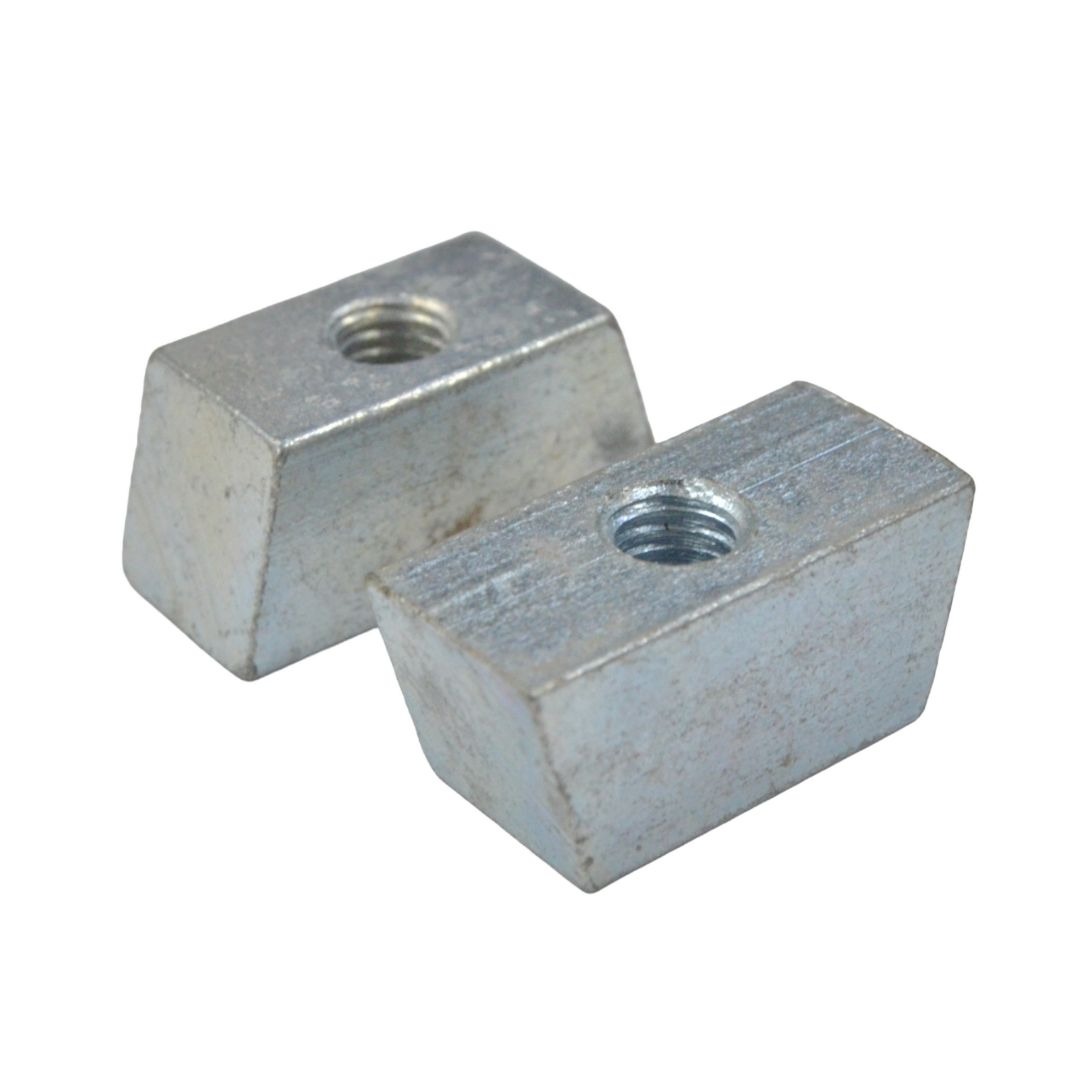 M6 wedge nut – bright zinc plated steel, serrated channel fixing nut for strut systems
