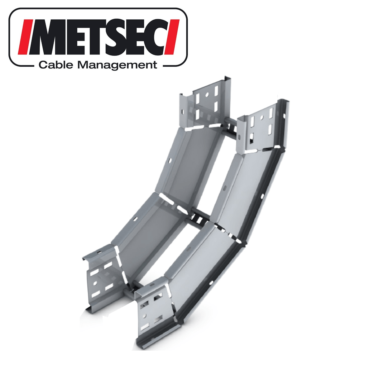 150mm Inside Riser 90 Ladder Tray Bend Metsec HDG Fitting