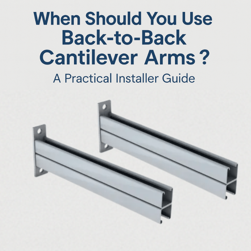 When Should You Use Back-to-Back Cantilever Arms? A Practical Installer Guide