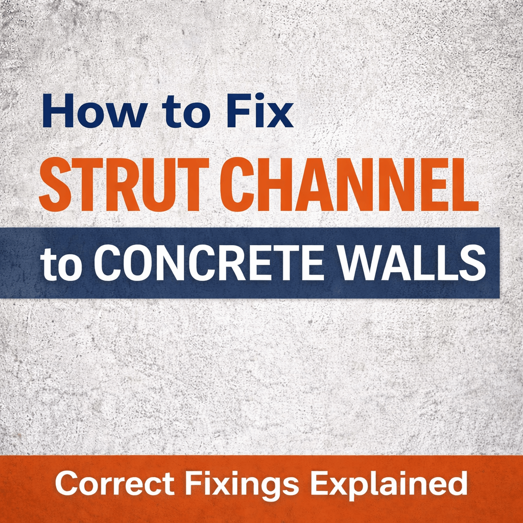 fix strut channel to concrete wall