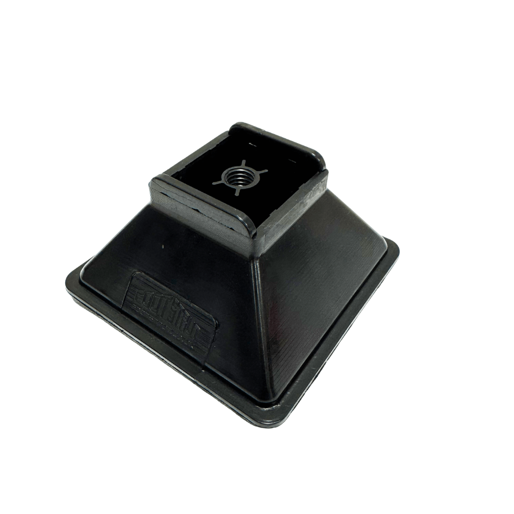 M12 Foot Strut 110x110mm threaded nylon anti vibration base